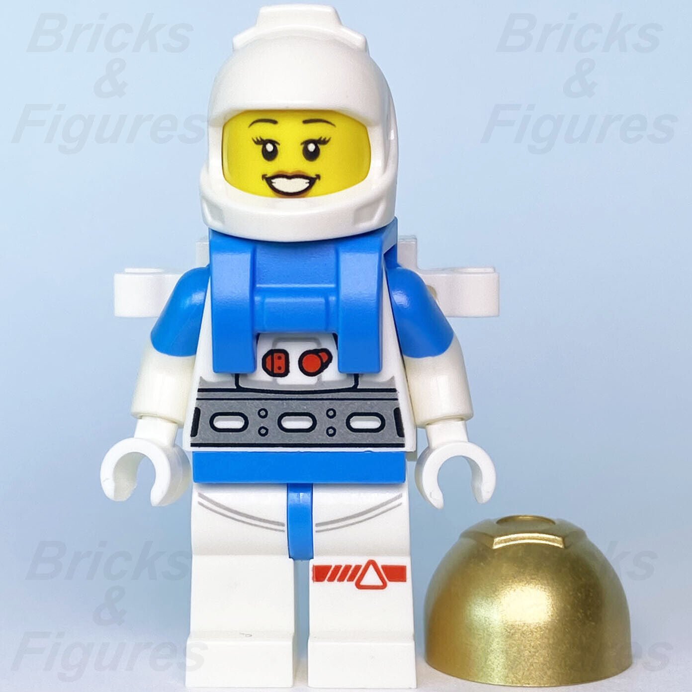 Town LEGO Lunar Research Astronaut Female Space Port Minifigure 60350 cty1409 - Bricks & Figures
